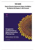TEST BANK  2nd Edition By Organic Chemistry Mechanistic All Chapter &lpar;1&ndash;20&rpar;with verified questions and  correct answers Covered PDF