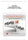 Test bank for strategic management 6th edition rothaermel frank - converted  pdf
