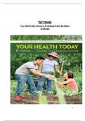 TEST BANK Your Health Today Choices in A Changing Society 8th Edition By Michael with verified questions and correct answers   pdf