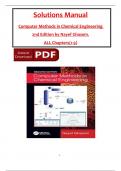 Computer Methods in Chemical Engineering 2nd Edition SOLUTION MANUAL by Nayef Ghasem&comma; All 1-9 Chapters Covered &comma;Latest Edition