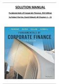 Solution Manual for Fundamentals of Corporate Finance&comma; 5th Edition by Robert Parrino&comma; David Kidwell&comma; Verified Chapters 1 - 21&comma; Complete Newest Version