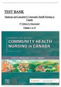 Test Bank For Stanhope and Lancaster's Community Health Nursing in Canada 4th Edition by Sandra A&period; MacDonald&vert;&vert;ISBN NO&colon;10&comma;0323693954&vert;&vert;ISBN NO&colon;13&comma;978-0323693950&vert;&vert;All 18 Chapters Covered &vert;&vert;Complete Guide A&plus;