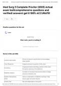 Med Surg 3 Complete Proctor &lpar;2025&rpar; Actual exam test&vert;comprehensive questions and verified&vert; answers&vert; get it 100&percnt; ACCURATE&excl;