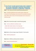 D184 STUDY GUIDE QUESTIONS AND CORRECT  DETAILED ANSWERS &lpar;VERIFIED ANSWERS&rpar;  &vert;&vert;ALREADY GRADED A&plus;&vert;&vert;NEWEST VERSION