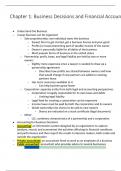 Semester long in-depth notes with book examples for Financial Accounting