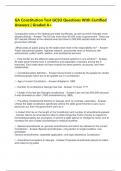  GA Constitution Test GCSU Questions With Certified Answers &vert; Graded A&plus;