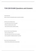 TCM 226 EXAM2 Questions and Answers