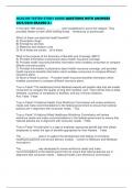 HLSA300 TESTED STUDY GUIDE QUESTIONS WITH ANSWERS 2025&sol;2026 GRADED A&plus;