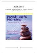Test Bank For  Psychiatric Nursing Contemporary Practice&period; 7th Edition By Mary Ann Boyd&semi; Rebecca Luebbert All Chapters Covered&vert;&vert; 100&percnt; Verified Answers&vert;&vert; Updated Edition&vert;&vert; 2025&vert;&vert; ISBN-13 978-1975161187