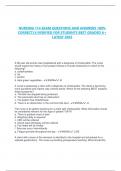 NURSING 114 EXAM QUESTIONS AND ANSWERS 100&percnt;  CORRECTLY&sol;VERIFIED FOR STUDENTS BEST GRADED A&plus;  LATEST 2025 A 38 year old woman was hospitalized with a diagnosis of cholecystitis&period; The nurse  would expect the history of her present illness to include intolera
