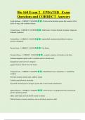 Bio 168 Exam 2 UPDATED Exam  Questions and CORRECT Answers