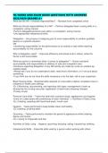 NC NURSE AIDE EXAM GUIDE QUESTIONS WITH ANSWERS 2025&sol;2026 GRADED A&plus;