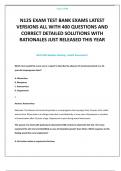 N125 EXAM TEST BANK EXAM LATEST VERSIONS ALL WITH 400 QUESTIONS AND CORRECT DETAILED SOLUTIONS WITH RATIONALES JUST RELEASED THIS YEAR