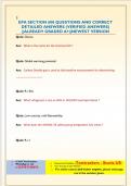 EPA SECTION 608 QUESTIONS AND CORRECT  DETAILED ANSWERS &lpar;VERIFIED ANSWERS&rpar;  &vert;&vert;ALREADY GRADED A&plus;&vert;&vert;NEWEST VERSION