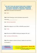 EPA SECTION 608 QUESTIONS AND CORRECT  DETAILED ANSWERS &lpar;VERIFIED ANSWERS&rpar;  &vert;&vert;ALREADY GRADED A&plus;&vert;&vert;NEWEST VERSION