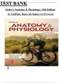 Test Bank for Seeley's Anatomy and Physiology&comma; 13th Edition &lpar;VanPutte&rpar;&comma; Chapter 1 - 29 > Download as a Pdf File <