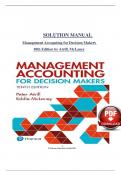 Solution Manual for Management Accounting for Decision Makers&colon; 11th Edition By &lpar;Peter Atrill&comma; 2024&rpar;Verified Chapters 1 - 12&comma; Complete Newest Version