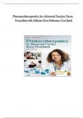 TEST BANK Pharmacotherapeutics for Advanced Practice Nurse Prescribers &lpar;6th Ed&rpar; by Woo & Wright&vert; All 57 Chapters Covered&comma; Verified Newest Edition&vert;&vert; 2025 Updated&period;
