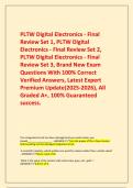    PLTW Digital Electronics - Final Review Set 1&comma; PLTW Digital Electronics - Final Review Set 2&comma; PLTW Digital Electronics - Final Review Set 3&comma; Brand New Exam Questions With 100&percnt; Correct Verified Answers&comma; Latest Expert Premium Update&lpar;2025-2026&rpar;&comma; All  Grad