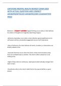 CAPSTONE MENTAL HEALTH NEWEST EXAM 2025  WITH ACTUAL QUESTION AND CORRECT ANSWERS&lpar;DETAILED ANSWERS&rpar;100&percnt; GUARANTEED PASS&excl; 
