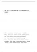 MLS- exam 1