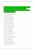 ASVAB AFQT Test Word Knowledge &lpar;2025&rpar; Exam With 100&percnt; Detailed & Verified Questions and Answers &vert; Graded A&plus; &vert; 100&percnt; Guaranteed Success