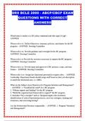 DRII BCLE 2000 - ABCP&sol;CBCP EXAM QUESTIONS WITH CORRECT ANSWERS