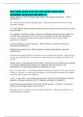 PAR CORE EXAM EVALUATION QUESTIONS WITH ANSWERS 2025&sol;2026 GRADED A&plus;