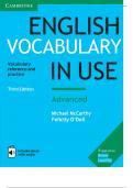 ENGLISH VOCABULARY Vocabulary IN USE  reference and  practice Third Edition IN USE