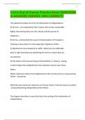 Civics End of Course Practice Exam QUESTIONS & ANSWERS VERIFIED 100&percnt; CORRECT&excl;&excl;