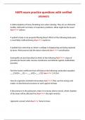 HAPS exam practice questions with verified answers&period;
