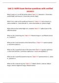 Unit 2&colon; HAPS Exam Review questions with verified answers