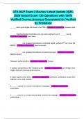 UTA A&P Exam 2 Review Latest Update 2025-2026 Actual Exam 130 Questions with 100&percnt; Verified Correct Answers Guaranteed A&plus; Verified by Professor