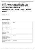 RN ATI Capstone Maternal Newborn and Women's Health 2025 COMPREHENSIVE QUESTIONS AND VERIFIED ANSWERS&sol;SOLUTIONS &vert;MULTIPLE CHOICES &vert;solved&excl;&excl;