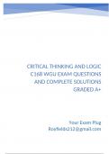 Analogy&period; Exam Questions and Complete Solutions Graded A&plus;
