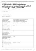 LETRS Units 5-8 &lpar;2025&rpar; Actual exam test&vert;comprehensive questions and verified&vert; answers&vert; get it 100&percnt; ACCURATE&excl;&excl;
