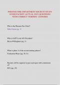 PHOENIX FIRE DEPARTMENT RECRUIT STUDY  GUIDE PACKET &lpar;ACTUAL 2025&rpar; QUESTIONS  WITH CORRECT VERIFIED ANSWERS