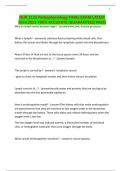 NUR 3125 Pathophysiology FINAL EXAM LATEST 2024&period;2025 100&percnt; ACCURATE &lpar;GUARANTEED PASS&rpar;
