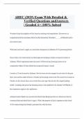 AREC &lpar;2025&rpar; Exam With Detailed & Verified Questions andAnswers &vert; Graded A&plus; &vert;100&percnt; Solved