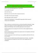 ETS MFT MBA LATEST EXAM 2024&period;2025 100&percnt; ACCURATE &lpar;COMPLETE QUESTIONS&rpar; guaranteed pass