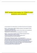 BAIP related information for CSMLS exam questions and answers&period;