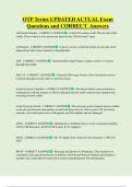 OTP Terms UPDATED ACTUAL Exam  Questions and CORRECT Answers