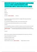 HESI RN EXIT Exam Questions and Verified Answers 2025 150QUESTIONS AND ANSWERS 100&percnt;- SOLVED &lpar;Newest 2025&rpar;