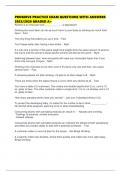 PROSERVE CERTIFICATION ACTUAL EXAM QUESTIONS WITH ANSWERS 2025&sol;2026 GRADED A&plus;