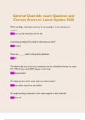 General Chairside exam Question and  Correct Answers&sol; Latest Update 2025