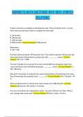 WORKKEYS MATH QUESTIONS WITH 100&percnt; VERIFIED SOLUTIONS