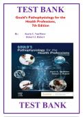 Test Bank For Gould-s Pathophysiology for the Health Professions 7th Edition VanMeter&vert;&vert; all chapters with verified solutions