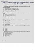 TEST BANK for Current Medical Diagnosis and treatment 2022