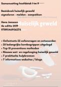 Samenvatting Basisboek huiselijk geweld 4e druk - Hans Janssen - 9789046906576  &plus; oefentoets &plus; kernbegrippen &plus; hulpbronnen en veel meer