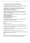 F100 EXAM QUESTIONS AND ANSWERS